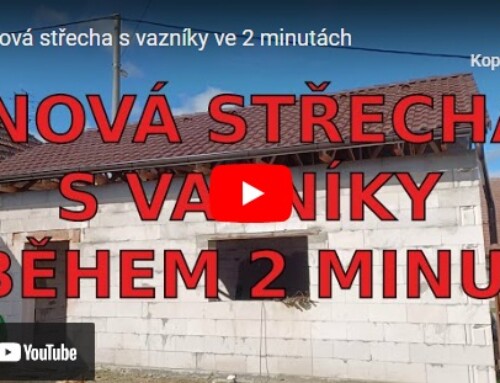 Vazníky a střecha garáže Biskupice – video