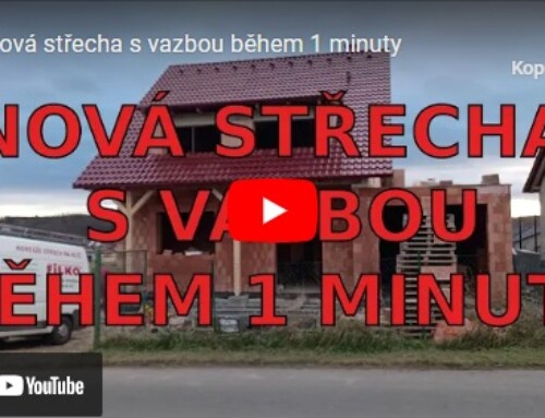 Vazba a střecha novostavby Rouchovany – video